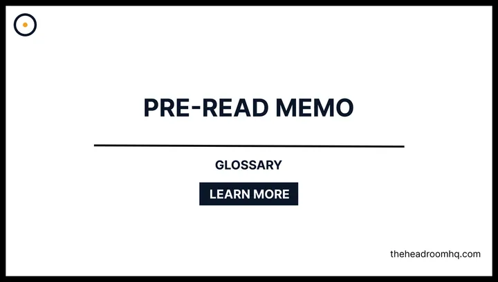 Pre Read Memo - Headroom HQ