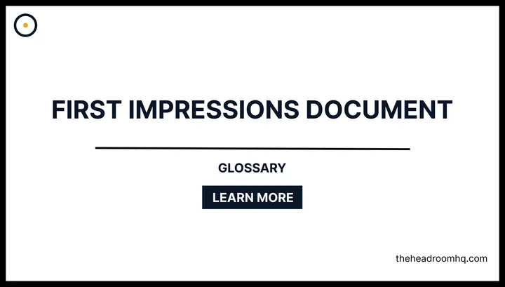 First Impressions Document - Headroom HQ