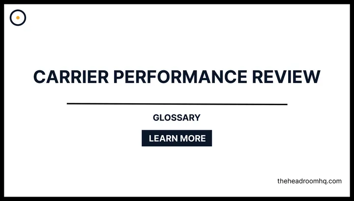 Carrier Performance Review - Headroom HQ