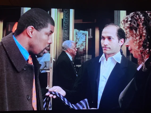 A still from the show "ER" with Eriq La Salle and Keegan Michael-Key
