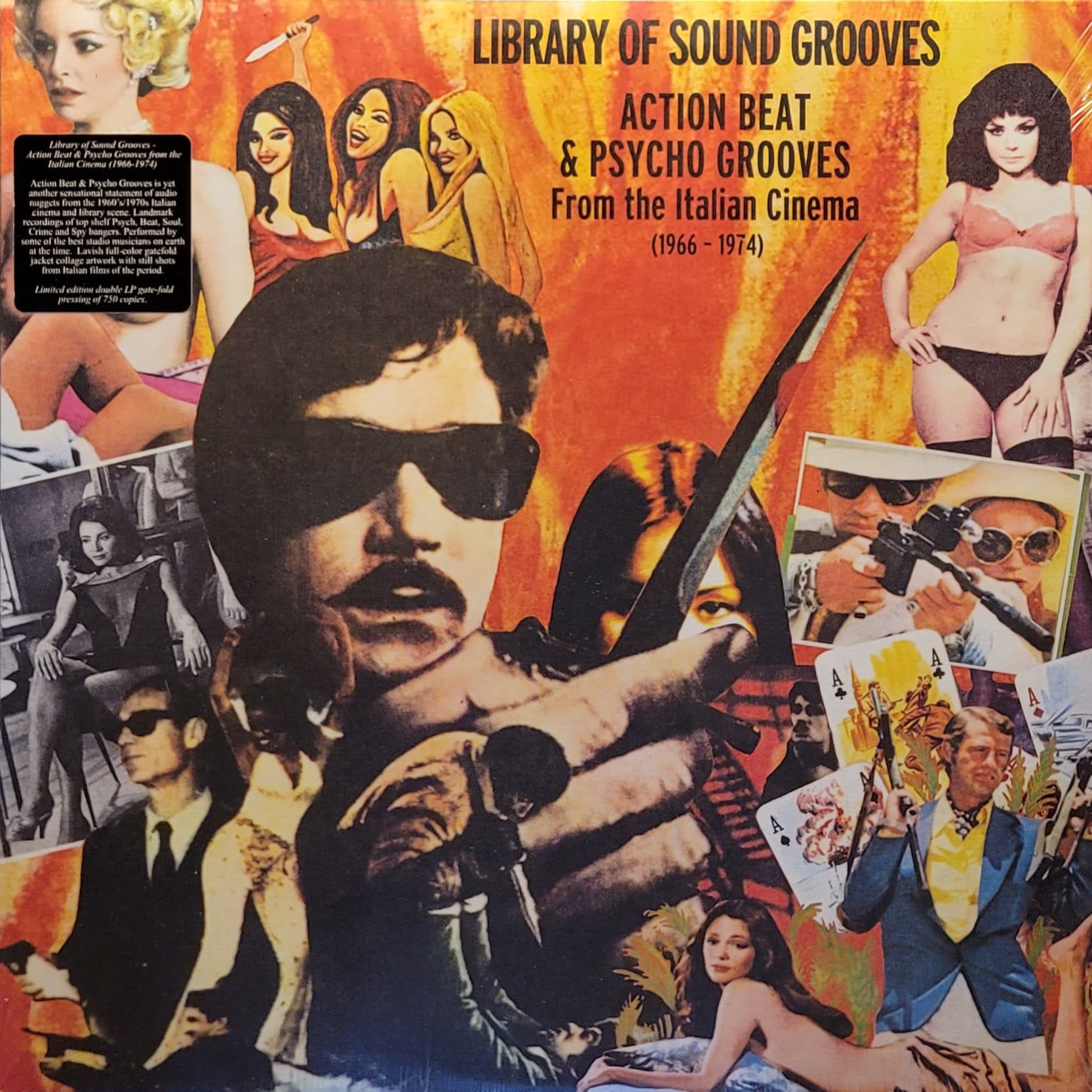 Various — Library of Sound Grooves: Action Beat & Psycho Grooves From the Italian Cinema 1966 -1974 — Original