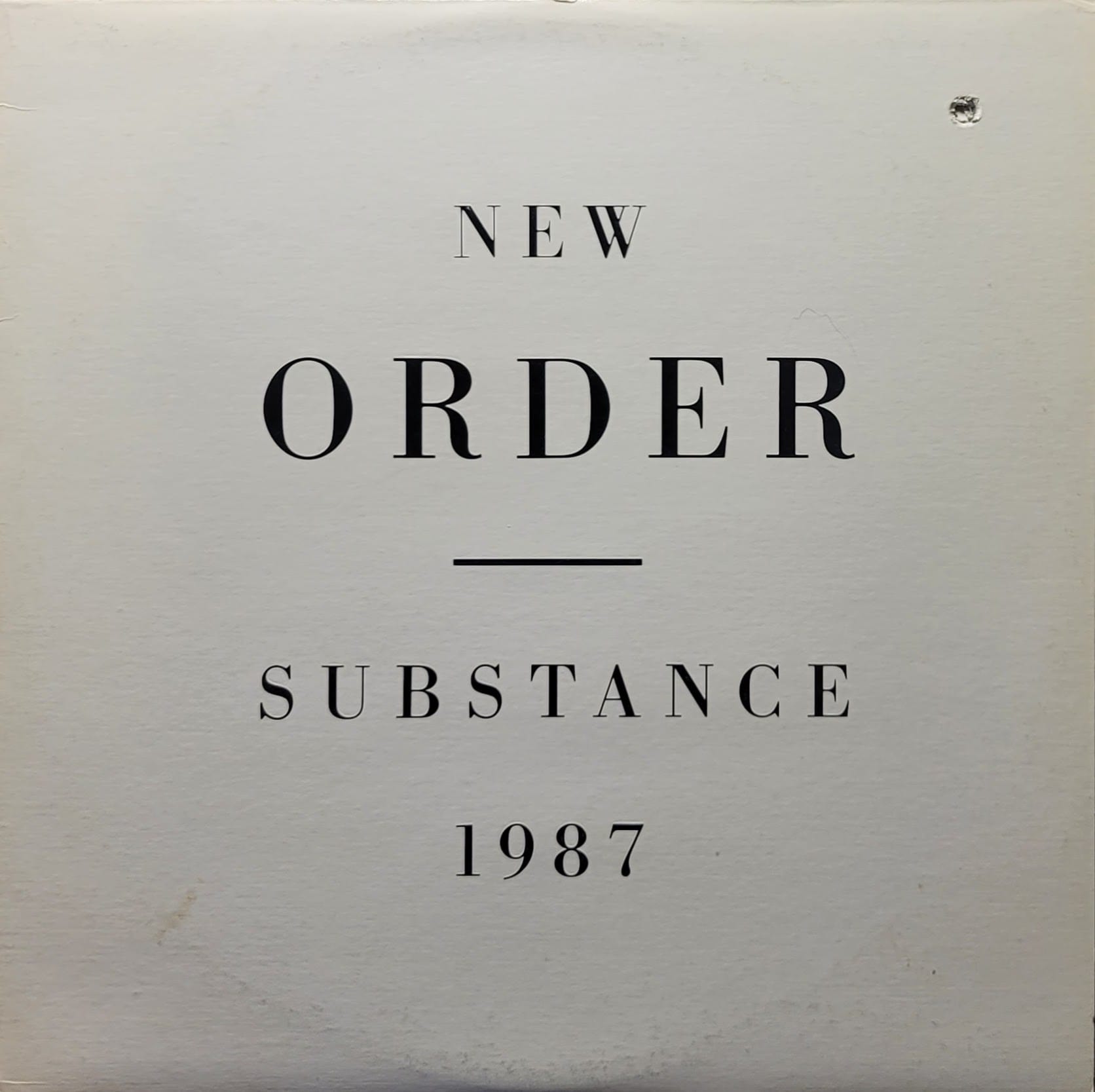 New Order — Substance 1987 — Canada