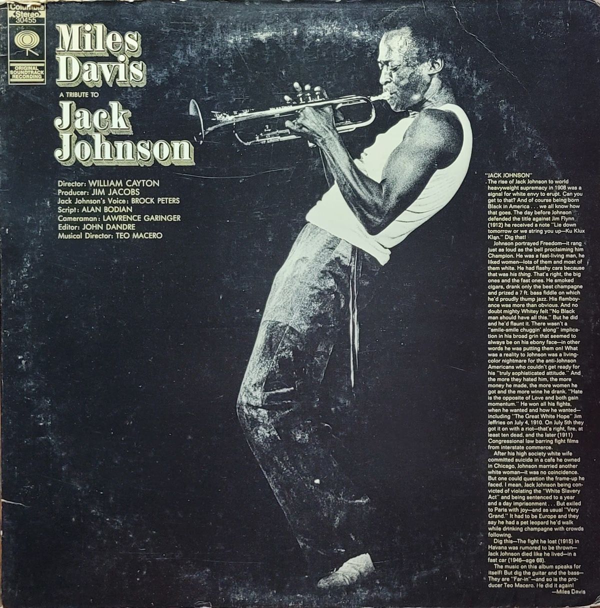 Miles Davis - A Tribute To Jack Johnson - US