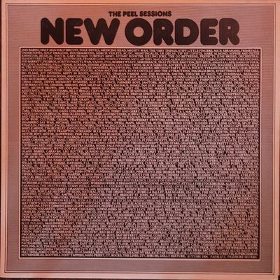 New Order — Peel Sessions — UK Original