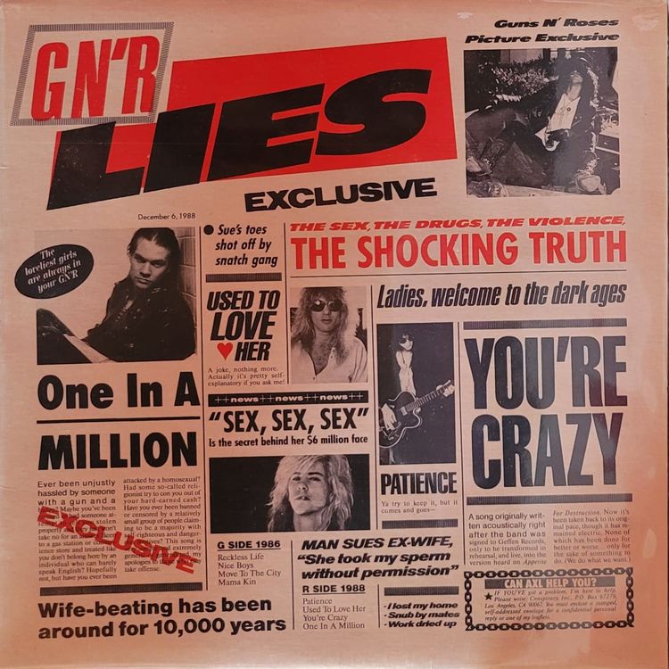 Guns N’ Roses — G N’ R Lies — Canadian Original
