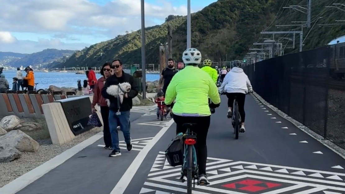 A crowded Te Ara Tupua