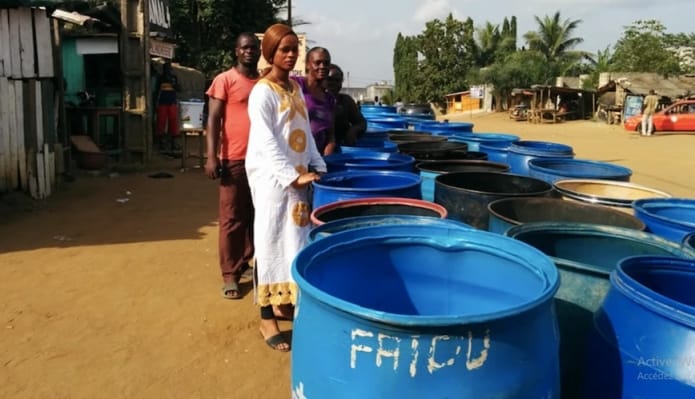 Coupures d'eau à Millionnaire et Banco Nord de Yopougon