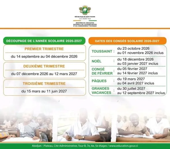 Calendrier Scolaire 2026 2027 Trimestres Et Cong s Calendrier Scolaire 2026 2027 Trimestres Et Cong s
