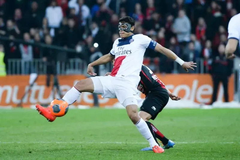 Thiago SILVA - 28.03.2014 - Nice / Paris Saint Germain - 31eme journee de Ligue 1 - Photo : Olivier Anrigo / Icon Sport - Photo by Icon Sport