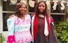 Kandia Camara et sa fille, lors d'une remise de diplôme aux Etats-Unis