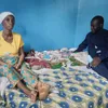 Yao Kouadio Séraphin aux côtés des quadruplets de Dimbokro