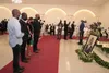 Drogba et sa nouvelle épouse, Gabrielle Lemaire, à la levée du corps de Hamed Bakayoko
