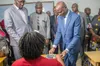 Adama Diawara, ministre ivoirien de l'Enseignement Supérieur et de la Recherche Scientifique porte lors du BTS 2023