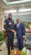 Blé Goudé chez Youssouf Kouyaté, patron de la Police ivoirienne, pour lui témoigner sa gratitude : des images