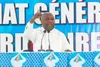 Laurent Gbagbo lors d'un meeting, le 6 avril 2024 à Agboville