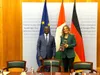 Vagondo Diomandé, ministre ivoirien de l’Intérieur et de la Sécurité lors d'une visite de travail en Allemagne du 17 au 19 av