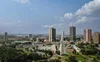 Photo aérienne de la ville d'Abidjan