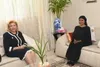Dominique Ouattara au domicile de la famille Bédié pour présenter ses condoléances à Henriette suite au décès de son frère ca