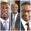Laurent Gbagbo, Alassane Ouattara et Tidjane Thiam