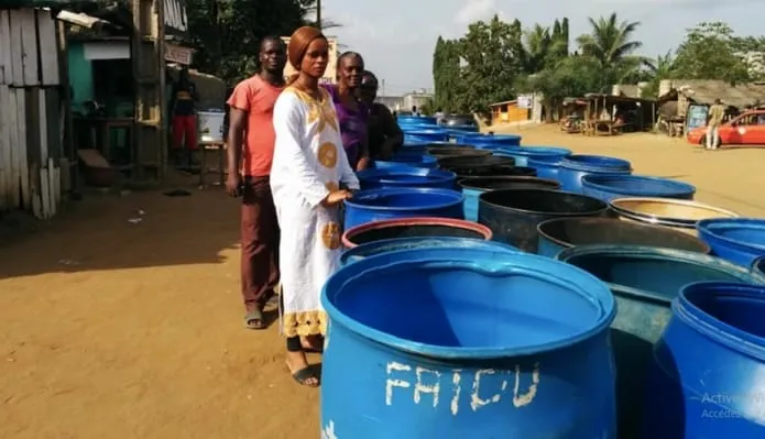 Coupures d'eau à Millionnaire et Banco Nord de Yopougon