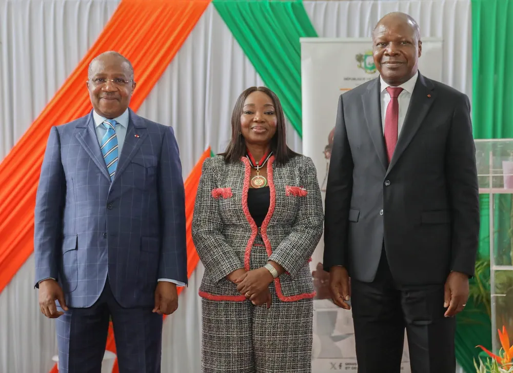 Florence Loan-Messan décorée Commandeur de la Justice de Côte d'Ivoire
