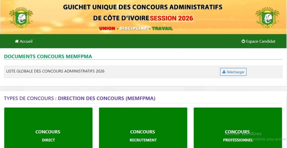 Concours Fonction publique 2026 : résultats des compositions du 27 et 28 juin disponibles le 11 août