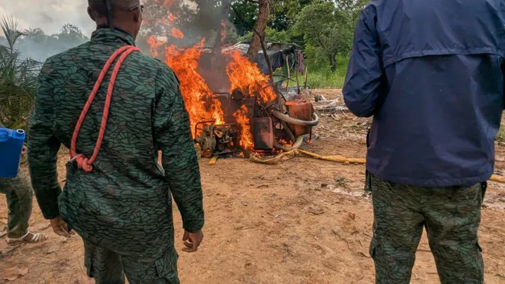 Orpaillage clandestin Côte d'Ivoire : neuf régions ciblées, 1,9 million de FCFA saisis