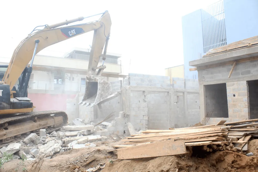 Démolition d'une villa à Djorogobité 1 construite sans permis
