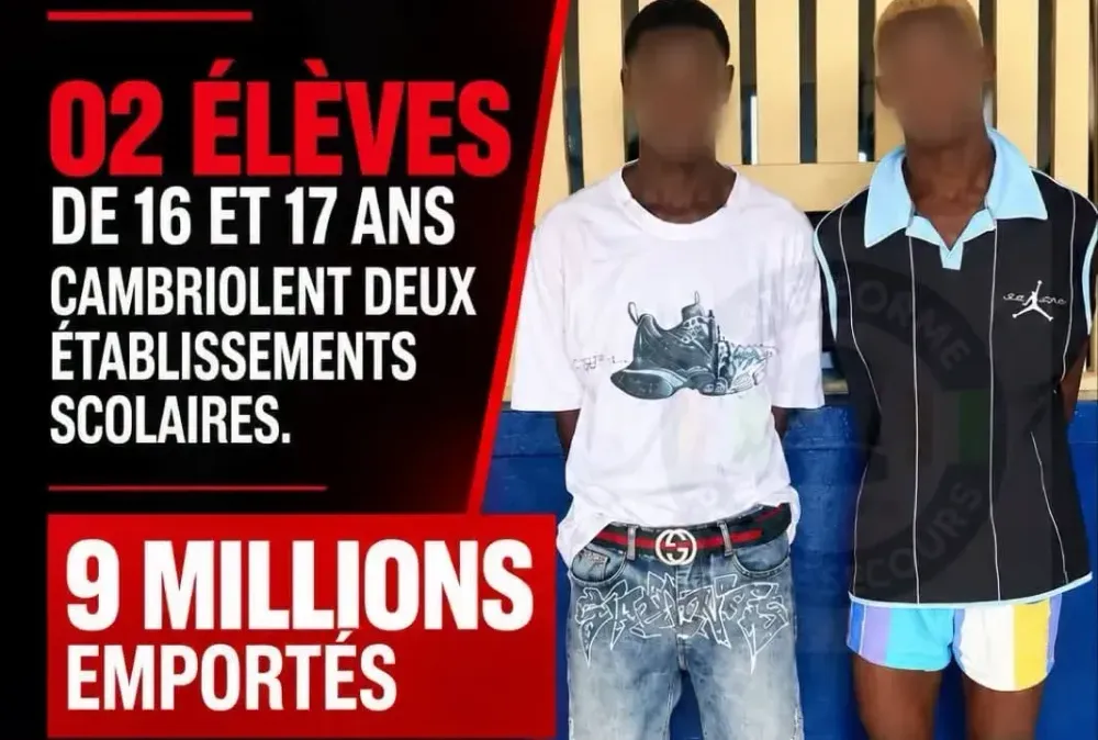 Abobo : deux élèves interpellés pour un cambriolage de 9 millions FCFA