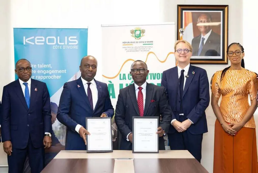 Métro d'Abidjan : Keolis signe une convention pour former les jeunes ivoiriens