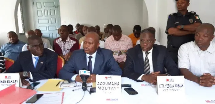 Azouma Moutayé était entouré de ses principaux collaborateurs