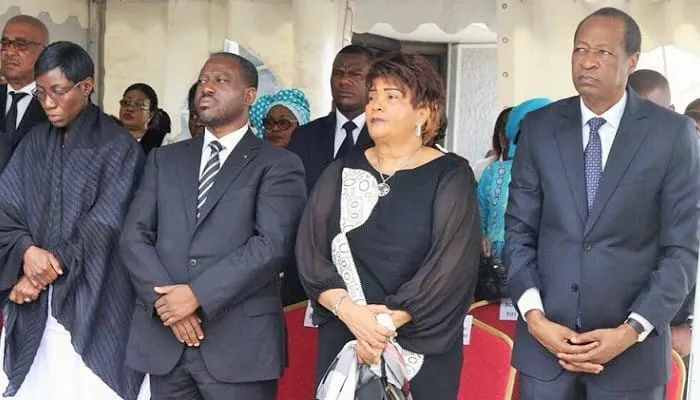 Blaise Compaoré ce samedi 12 mai 2018 à la cathédrale du Plateau