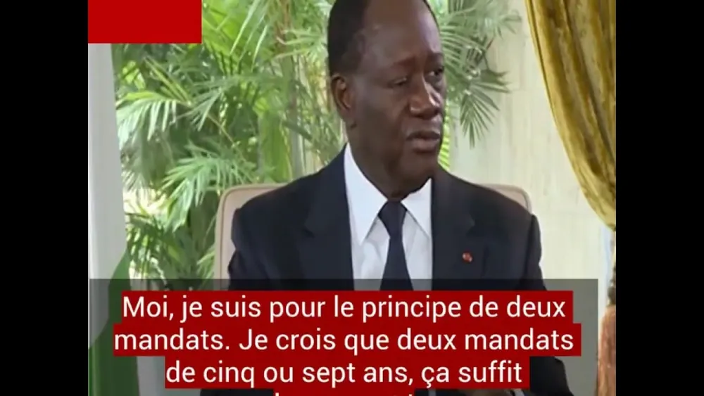 Devoir de mémoire Côte d’Ivoire – Alassane Ouattara : « deux mandats, ça suffit largement ! »