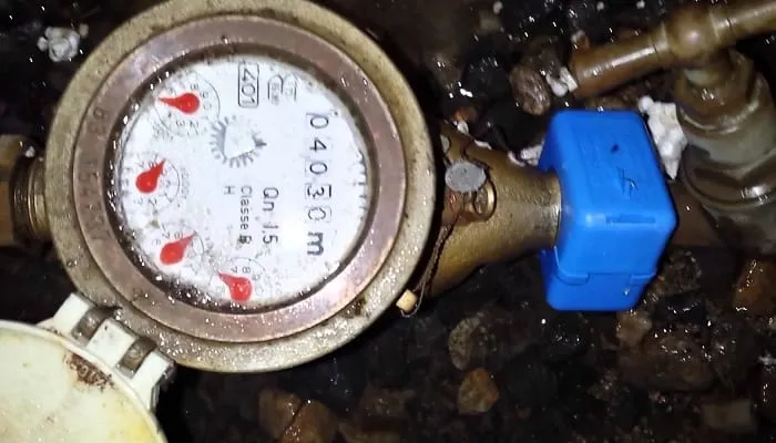 Un compteur d'eau de la Sodeci