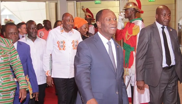 Alassane Ouattara à l'AG constitutive du RHDP unifié