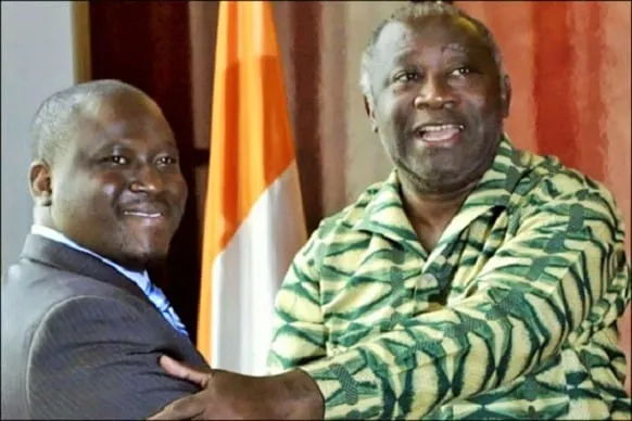 Guillaume Soro et Laurent Gbagbo