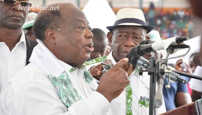 Charles Konan Banny au meeting du PDCI à Gagnoa le samedi 18 août 2018