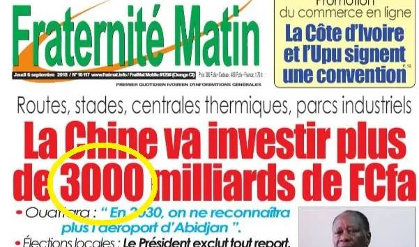 Côte d’Ivoire : Fraternité Matin journal gouvernemental pris en flagrant délit de manipulation ?