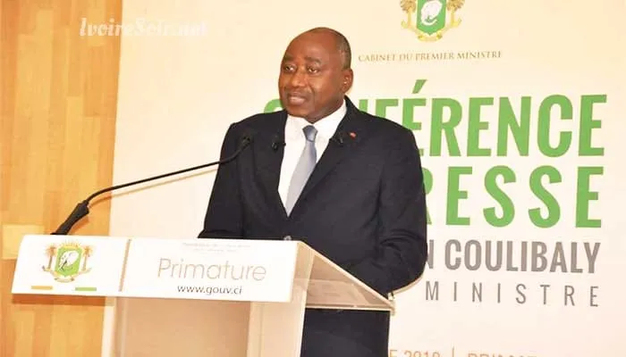 Amadou Gon Coulibaly en conférence de presse le lundi 17 septembre 2018