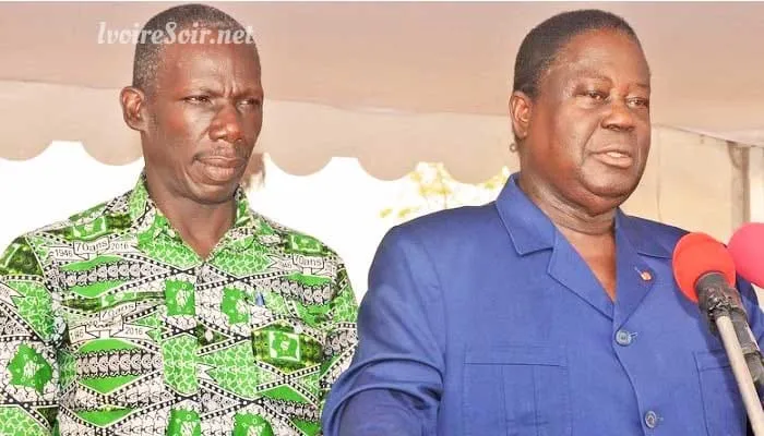 Gnamien Yao et Henri Konan Bédié