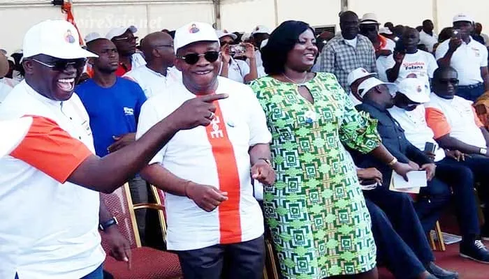 Siandou Fofana au lancement de sa campagne à Port-Bouët le samedi 29 septembre 2018