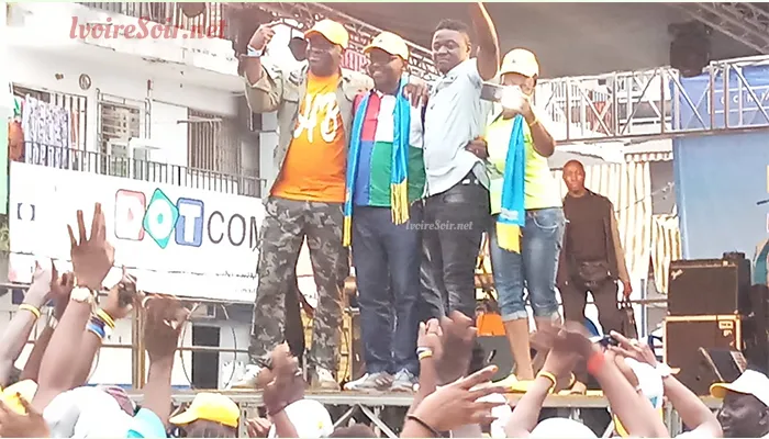 Touré Souleymane en compagnie d'Hamed Ouattara et d'Arouna Dindané