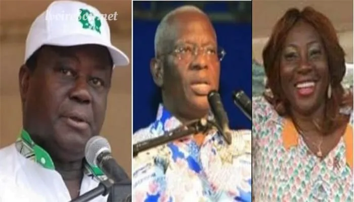 Henri Konan Bédié, Aboidramane Sangaré et Kandia Camara