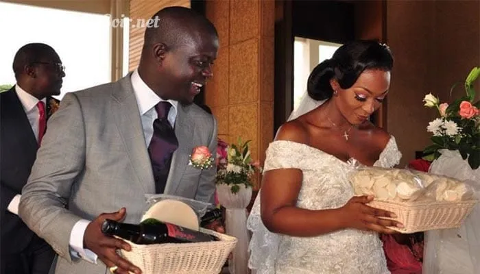 Côte d’Ivoire : Mariage du boucantier Jean Olivier Akoun, en présence de Simone Gbagbo