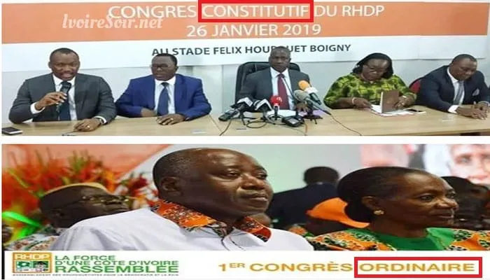Congrès constitutif ou congrès ordinaire : Les responsables du RHDP ne savent pas eux-mêmes ce qu’ils organisent