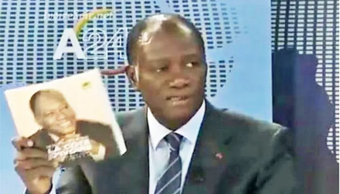 Alassane Ouattara sur Africa 24 en novembre 2010