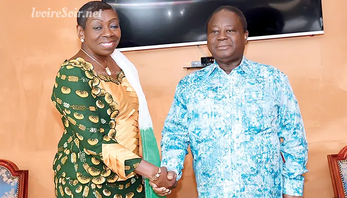 Geneviève Bro Gregbe chez Bédié