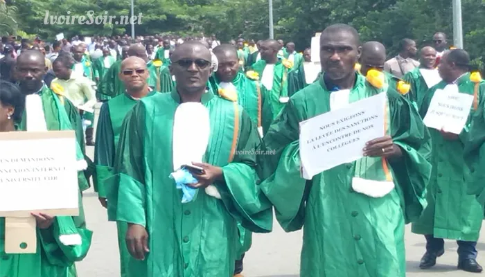 Marche verte des enseignants-chercheurs de l'université de Cocody, le 21 février 2019