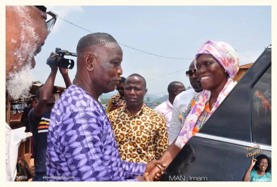 Simone Gbagbo à Man: les images de sa visite chez l’iman El Hadj Konaté Aboubacar