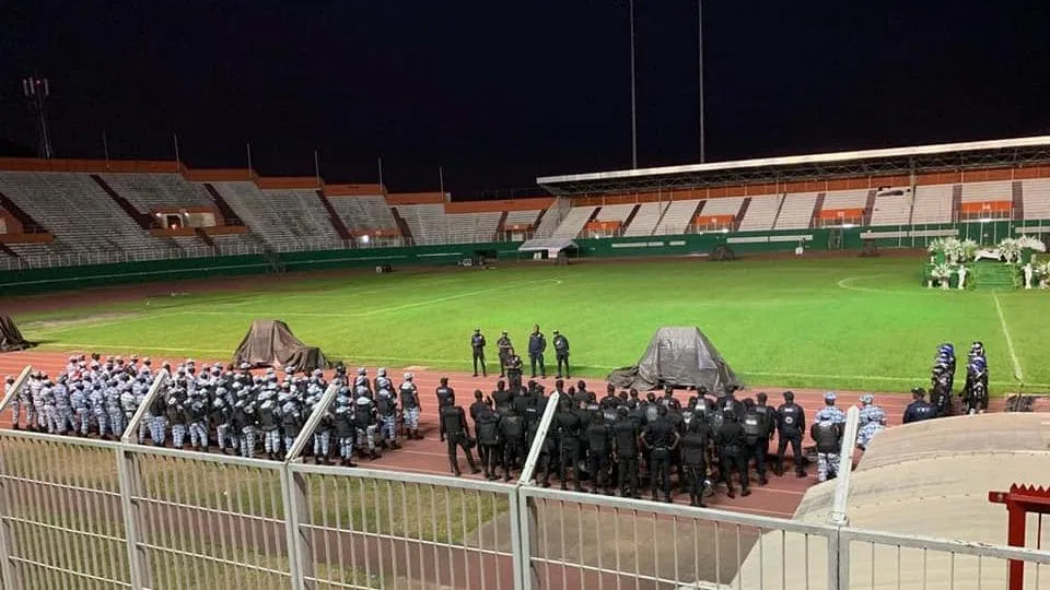 Obsèques d’Arafat: le dispositif de sécurité au Stade FHB déjà en place